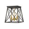 Z-Lite Trestle 3 Light Flush Mount, Matte Black & Olde Brass 447F11-MB-OBR - alternate 1